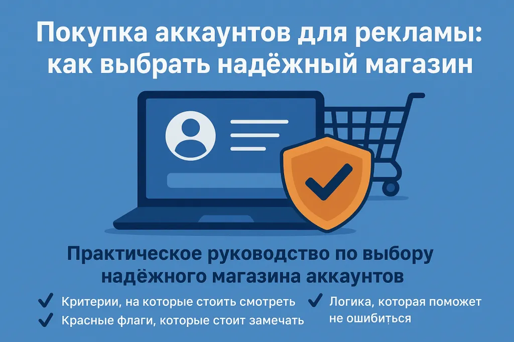Покупка аккаунтов для рекламы: как выбрать надёжный магазин
